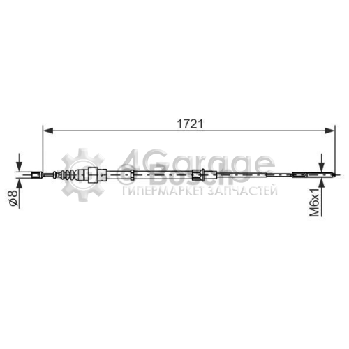 BOSCH 1987477406 Тросик cтояночный тормоз