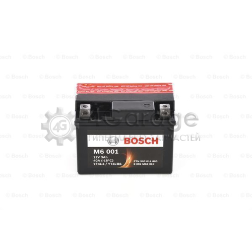 BOSCH 0092M60010 Стартерная аккумуляторная батарея M6