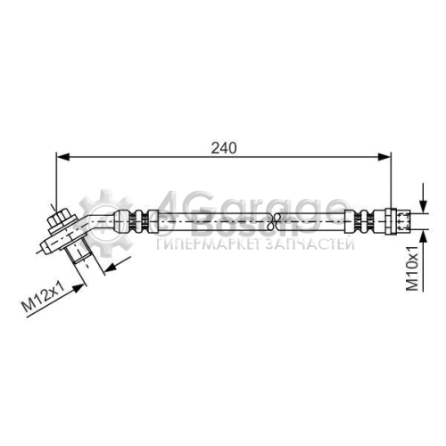 BOSCH 1987476332 Тормозной шланг