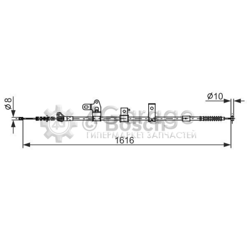 BOSCH 1987482307 Тросик cтояночный тормоз