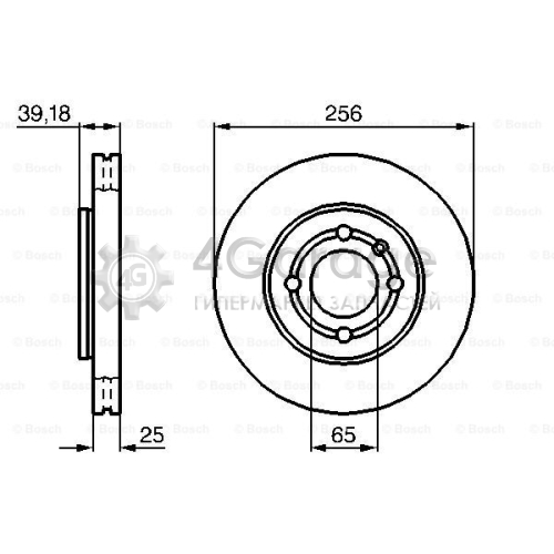 BOSCH 0986479054 Тормозной диск