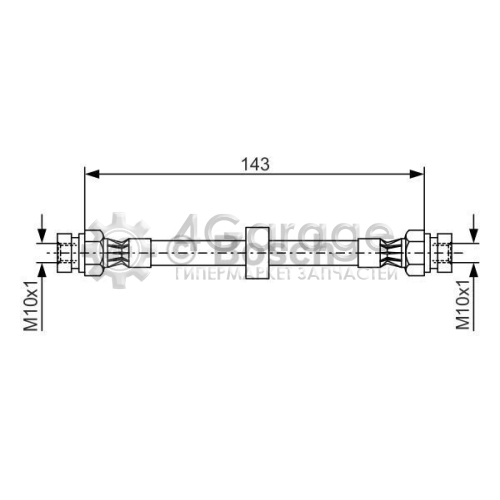 BOSCH 1987476697 Тормозной шланг