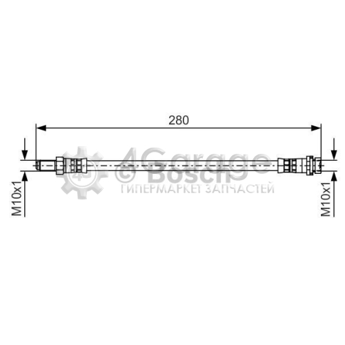 BOSCH 1987481488 Тормозной шланг