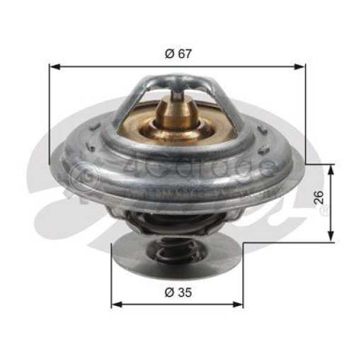 GATES TH13287G1 Термостат охлаждающая жидкость