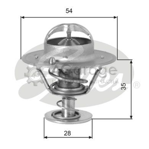 GATES TH00782G1 Термостат охлаждающая жидкость