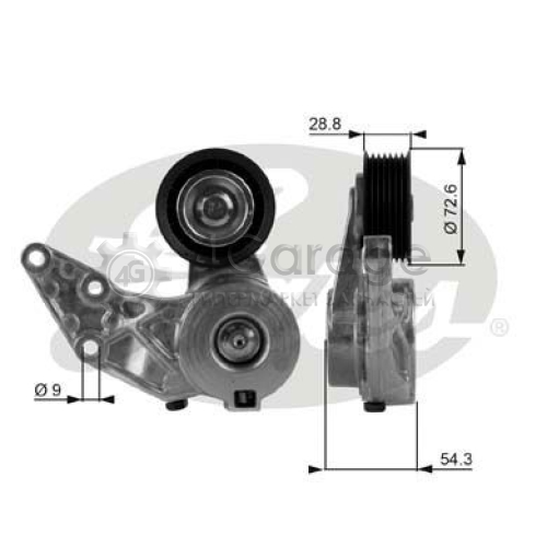 GATES T38208 Натяжитель ремня клиновой зубча DriveAlign® в Красноярске