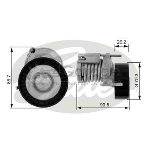 GATES T38214 Натяжной ролик поликлиновой ремень DriveAlign®