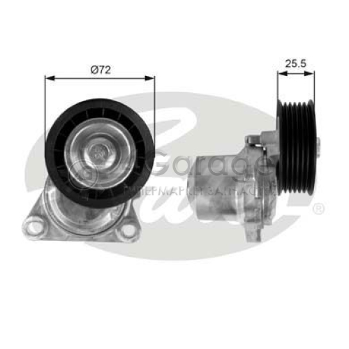 GATES T38408 Натяжной ролик поликлиновой ремень DriveAlign®