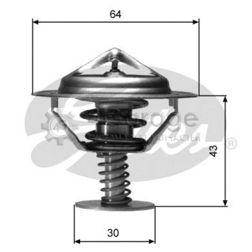 GATES TH05982G1 Термостат охлаждающая жидкость