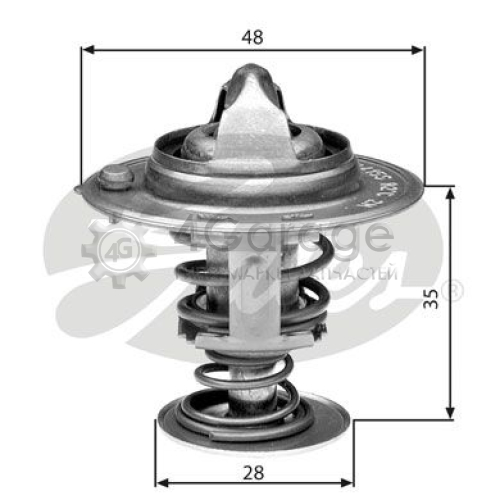 GATES TH30082G1 Термостат охлаждающая жидкость