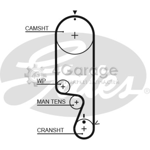 GATES 5535XS Зубчатый ремень PowerGrip®