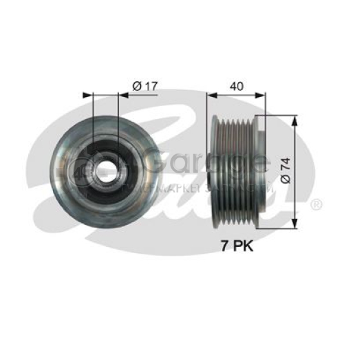 GATES OAP7159 Механизм свободного хода генератора DriveAlign® в Красноярске