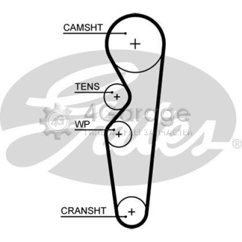 GATES 5665XS Зубчатый ремень PowerGrip®