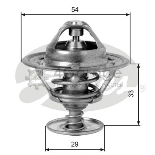 GATES TH12988G1 Термостат охлаждающая жидкость