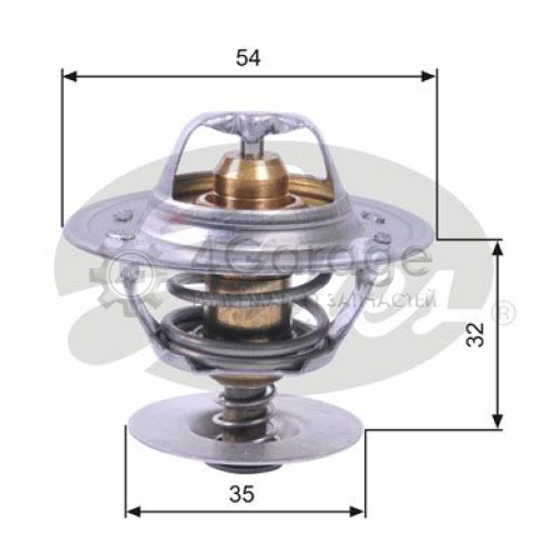 GATES TH11287G1 Термостат охлаждающая жидкость