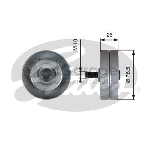 GATES T36182 Паразитный / ведущий ролик поликлиновой ремень DriveAlign®