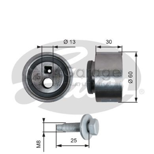 GATES T41139 Натяжной ролик ремень ГРМ PowerGrip® в Красноярске