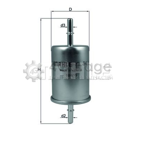 KNECHT KL84 Топливный фильтр в Красноярске