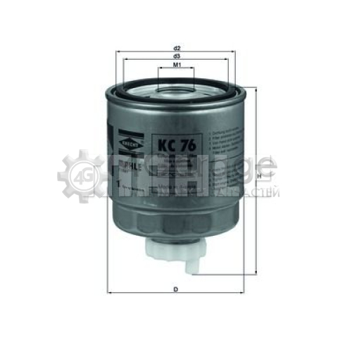 KNECHT KC76 Топливный фильтр