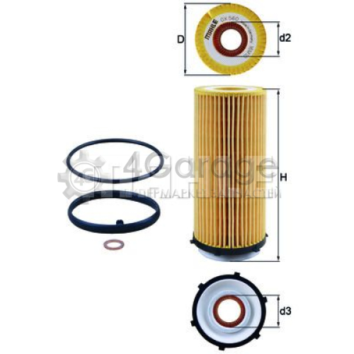Масляный фильтр KNECHT OX560D в Нижнем Новгороде