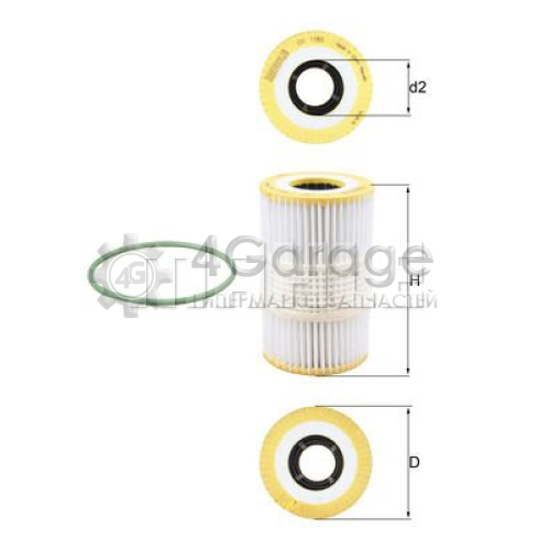 Масляный фильтр KNECHT OX1185D в Нижнем Новгороде