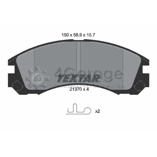 TEXTAR 2137001 Комплект тормозных колодок дисковый тормоз в Красноярске