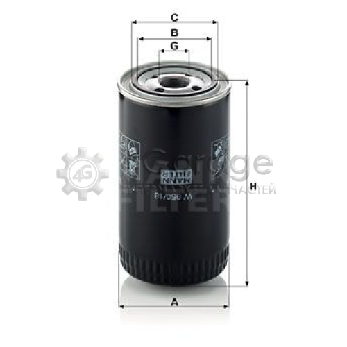 MANN-FILTER W95018 Масляный фильтр