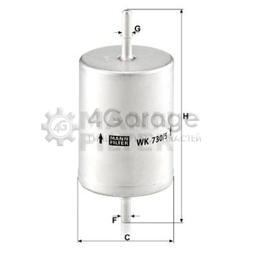 Топливный фильтр MANN-FILTER WK7305 в Ростове-на-Дону