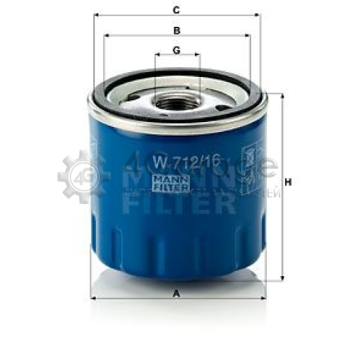 MANN-FILTER W71216 Масляный фильтр