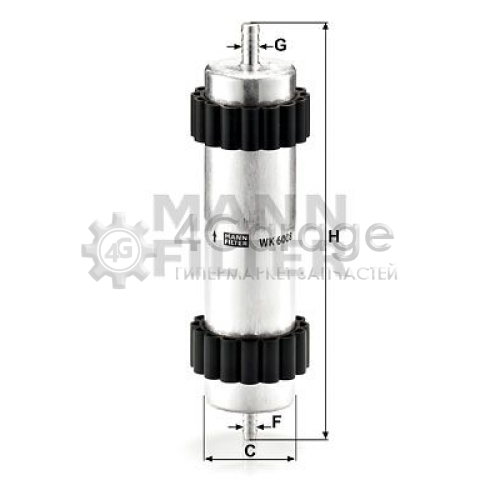 Топливный фильтр MANN-FILTER WK6008 в Ростове-на-Дону