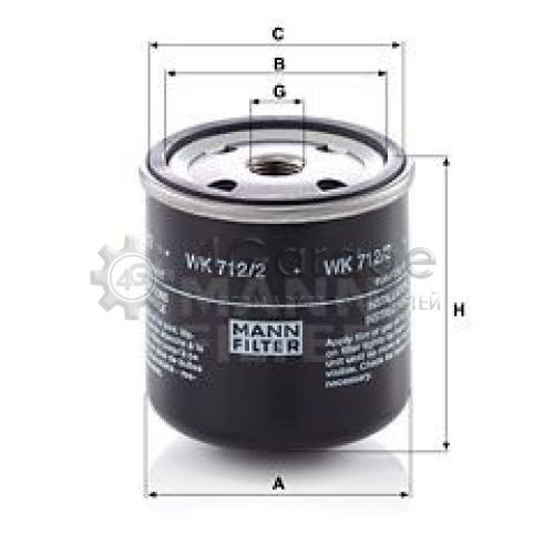 MANN-FILTER WK7122 Топливный фильтр в Красноярске