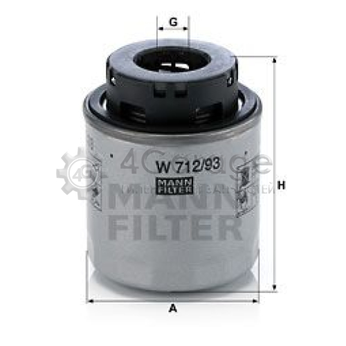 MANN-FILTER W71293 Масляный фильтр