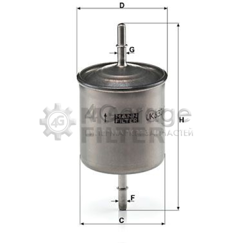 Топливный фильтр MANN-FILTER WK8322 в Нижнем Новгороде