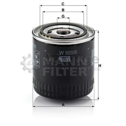 MANN-FILTER W9206 Масляный фильтр