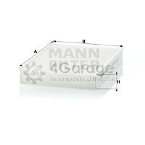 MANN-FILTER CU2433 Фильтр воздух во внутренном пространстве