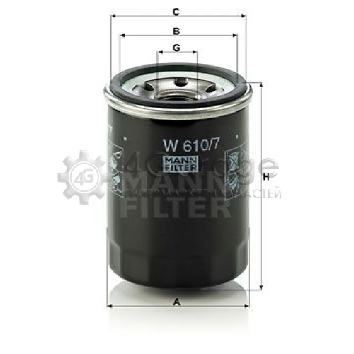 MANN-FILTER W6107 Масляный фильтр