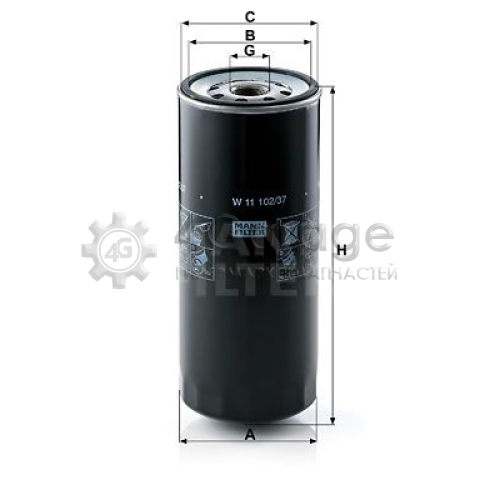 Масляный фильтр MANN-FILTER W1110237 в Нижнем Новгороде