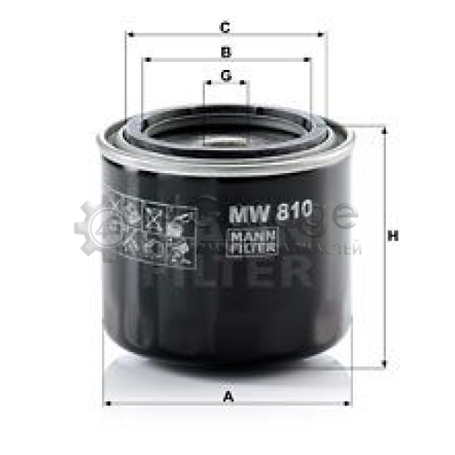 Масляный фильтр MANN-FILTER MW810 в Ростове-на-Дону