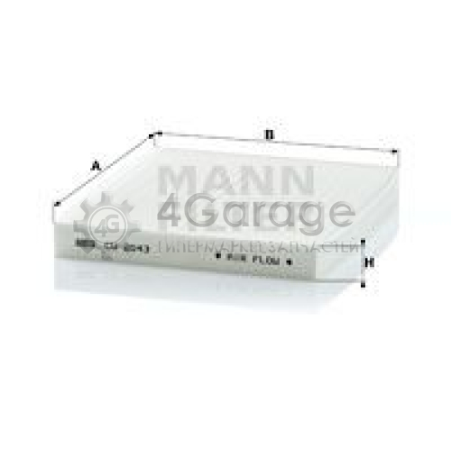 MANN-FILTER CU2043 Фильтр воздух во внутренном пространстве