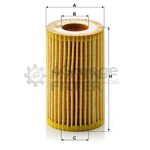 Масляный фильтр MANN-FILTER HU611x в Ростове-на-Дону