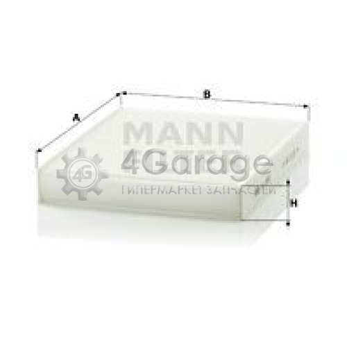 MANN-FILTER CU2559 Фильтр воздух во внутренном пространстве