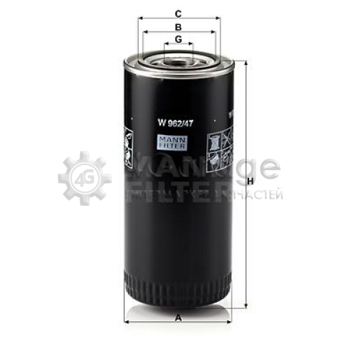 MANN-FILTER W96247 Масляный фильтр