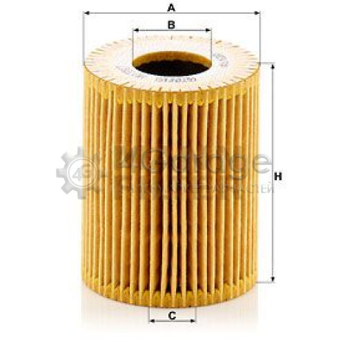 Масляный фильтр MANN-FILTER HU7017z в Ростове-на-Дону