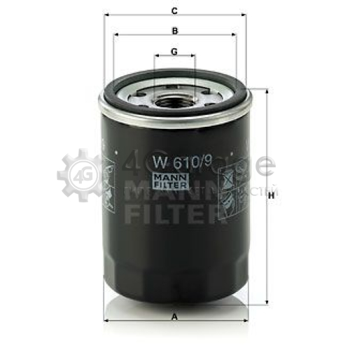 MANN-FILTER W6109 Масляный фильтр