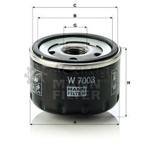 Масляный фильтр MANN-FILTER W7003 в Нижнем Новгороде