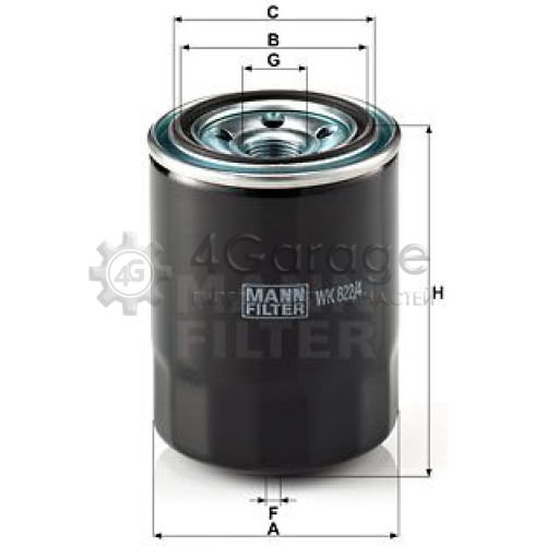Топливный фильтр MANN-FILTER WK8224 в Нижнем Новгороде