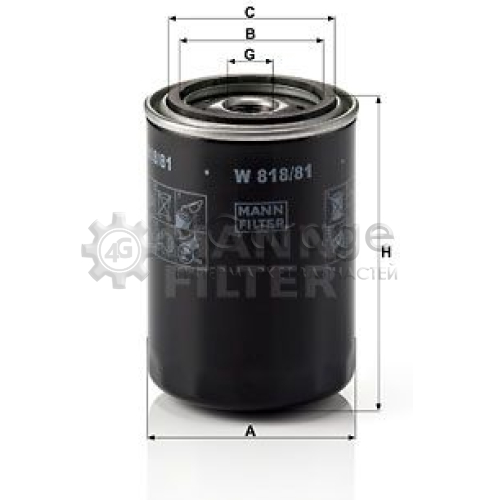 MANN-FILTER W81881 Масляный фильтр в Красноярске