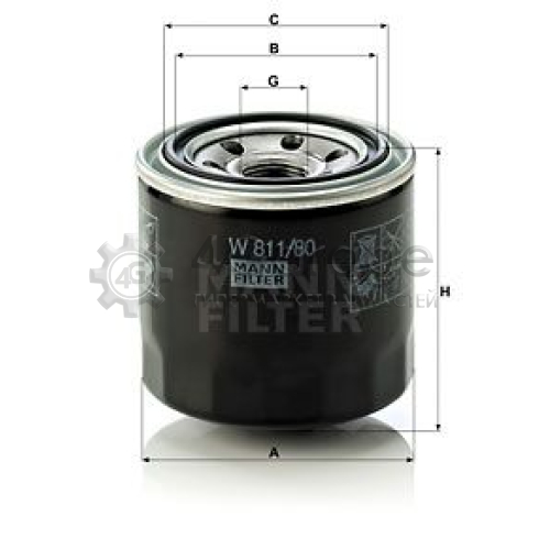 MANN-FILTER W81180 Масляный фильтр