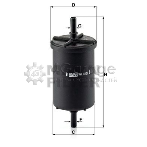 Топливный фильтр MANN-FILTER WK6002 в Ростове-на-Дону
