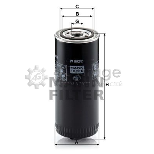 Масляный фильтр MANN-FILTER W9622 в Ростове-на-Дону